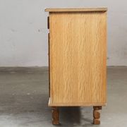 Vintage 1970s Danish Oak Low Cabinet / Sideboard, Henning Kjærnulf style