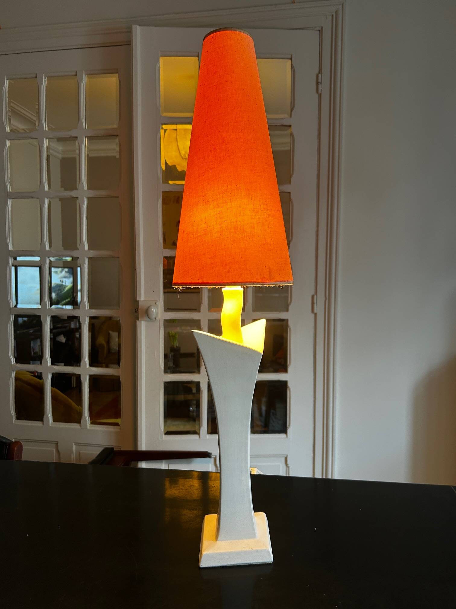 ceramic lamp by Pierre Casenove for Lunéville, 1980