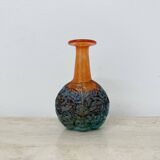 Rare Kjell Engman for Kosta Boda Sweden vase Rio face glass miniature vase