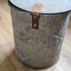 Old large zinc pot with lid / vintage Dimensions: 29x26