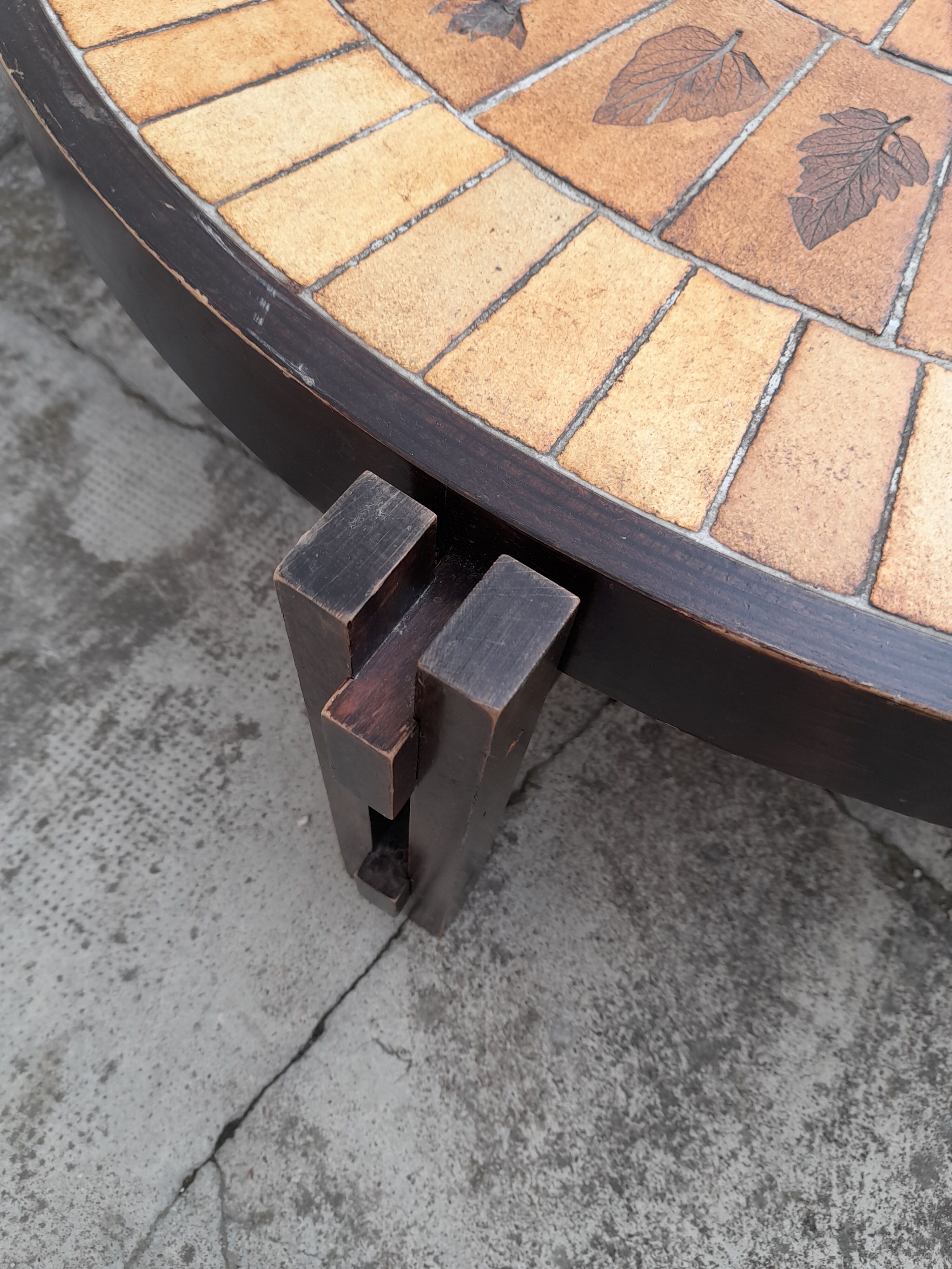 Coffee table by Roger Capron Vallauris model Herbier