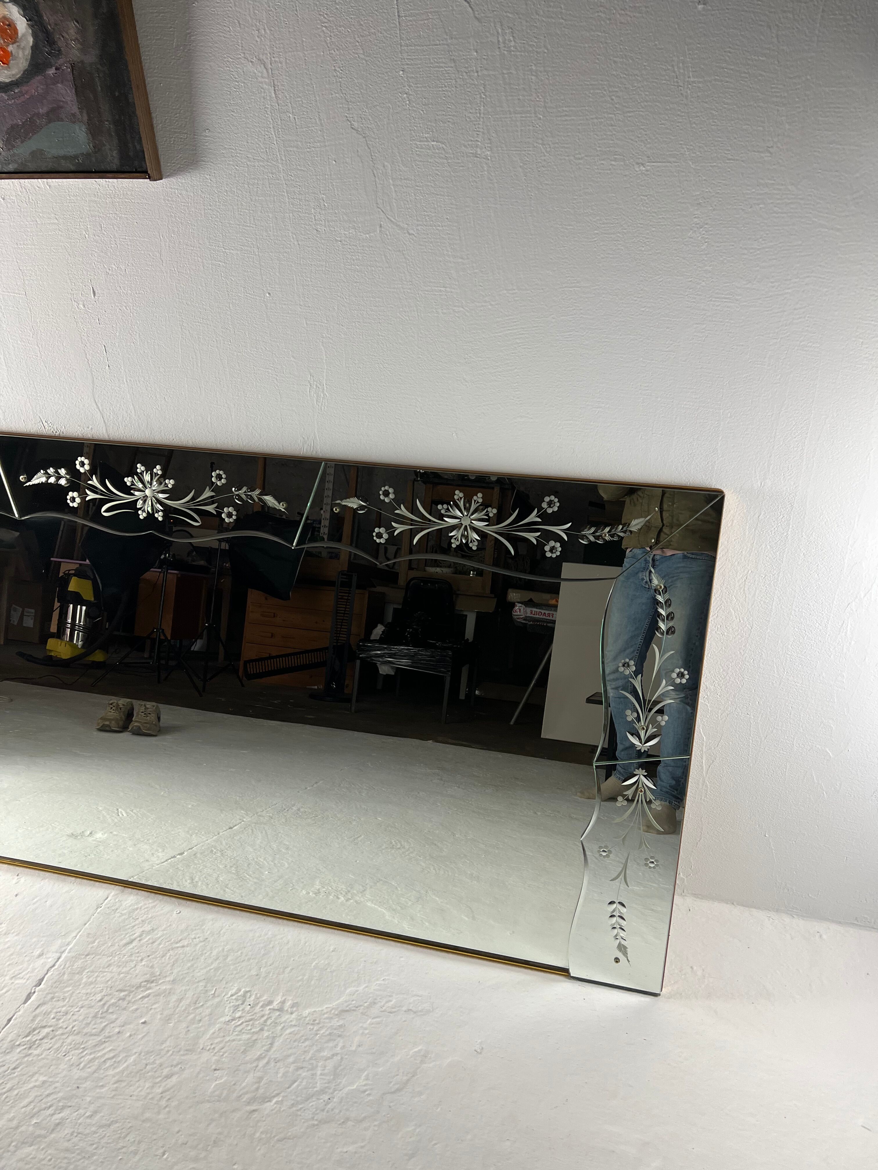 Venetian mirror 60s, 200 x 91 cm