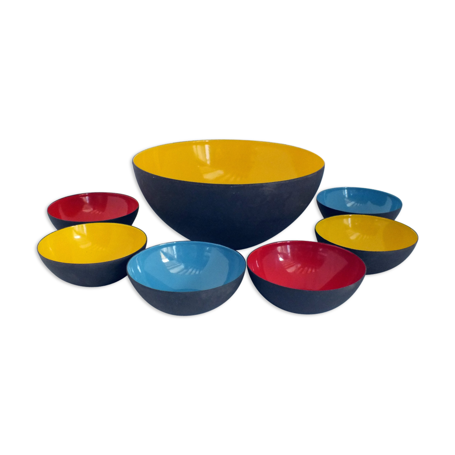 7 bowls first edition by Herbert Krenchel Krenit 1954
