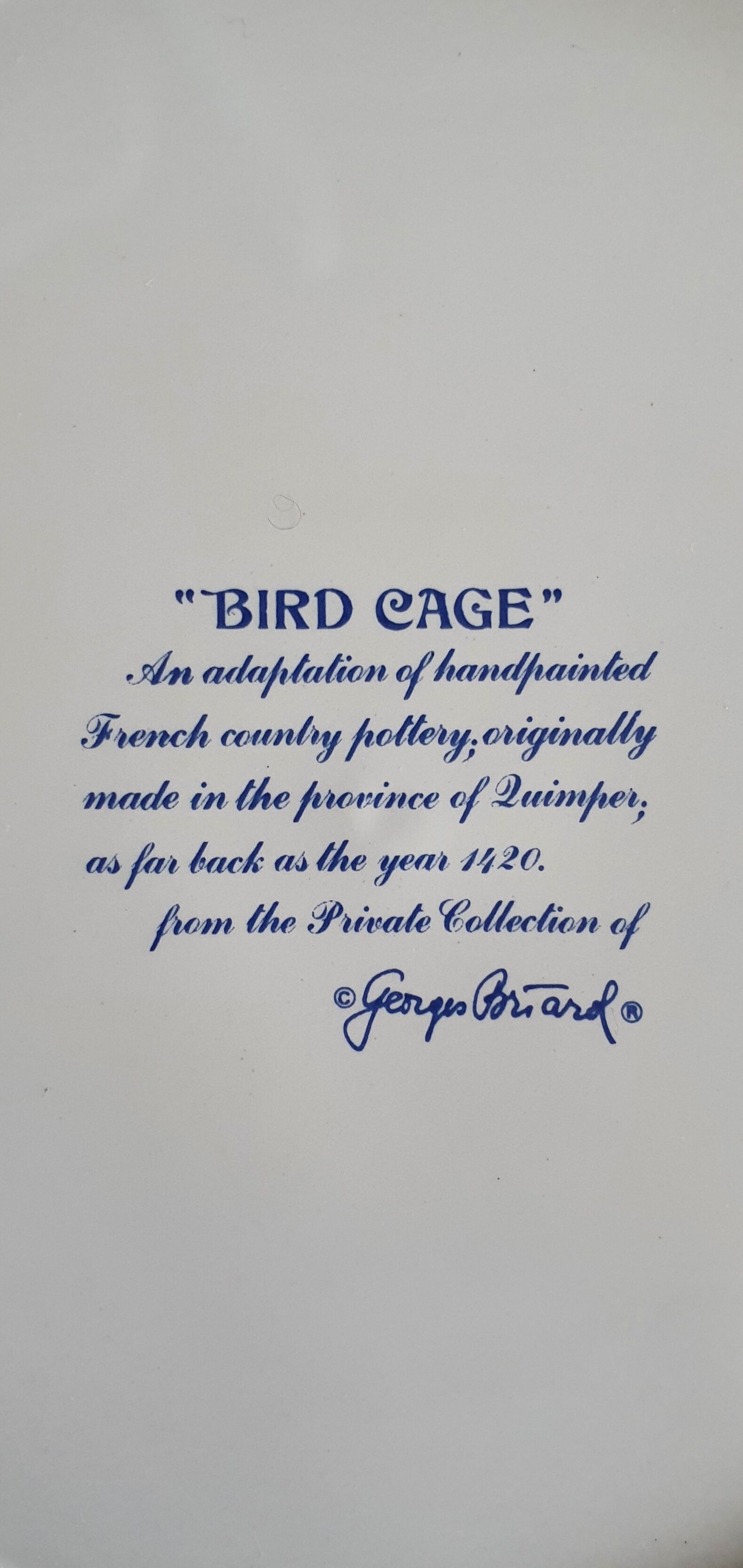 Plate Georges Briard