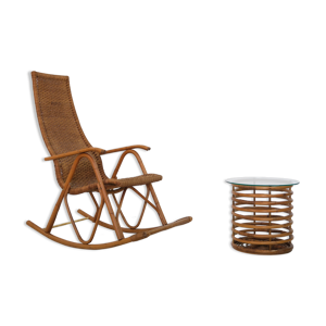 rocking-chair en osier