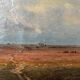 Tableau HST "Oriental Landscape" J. Bisgaard 1900 Danish painter for restaurant