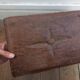 Antique solid wood stool, vintage decor