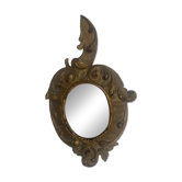 Miroir baroque en bois sculpté ancien