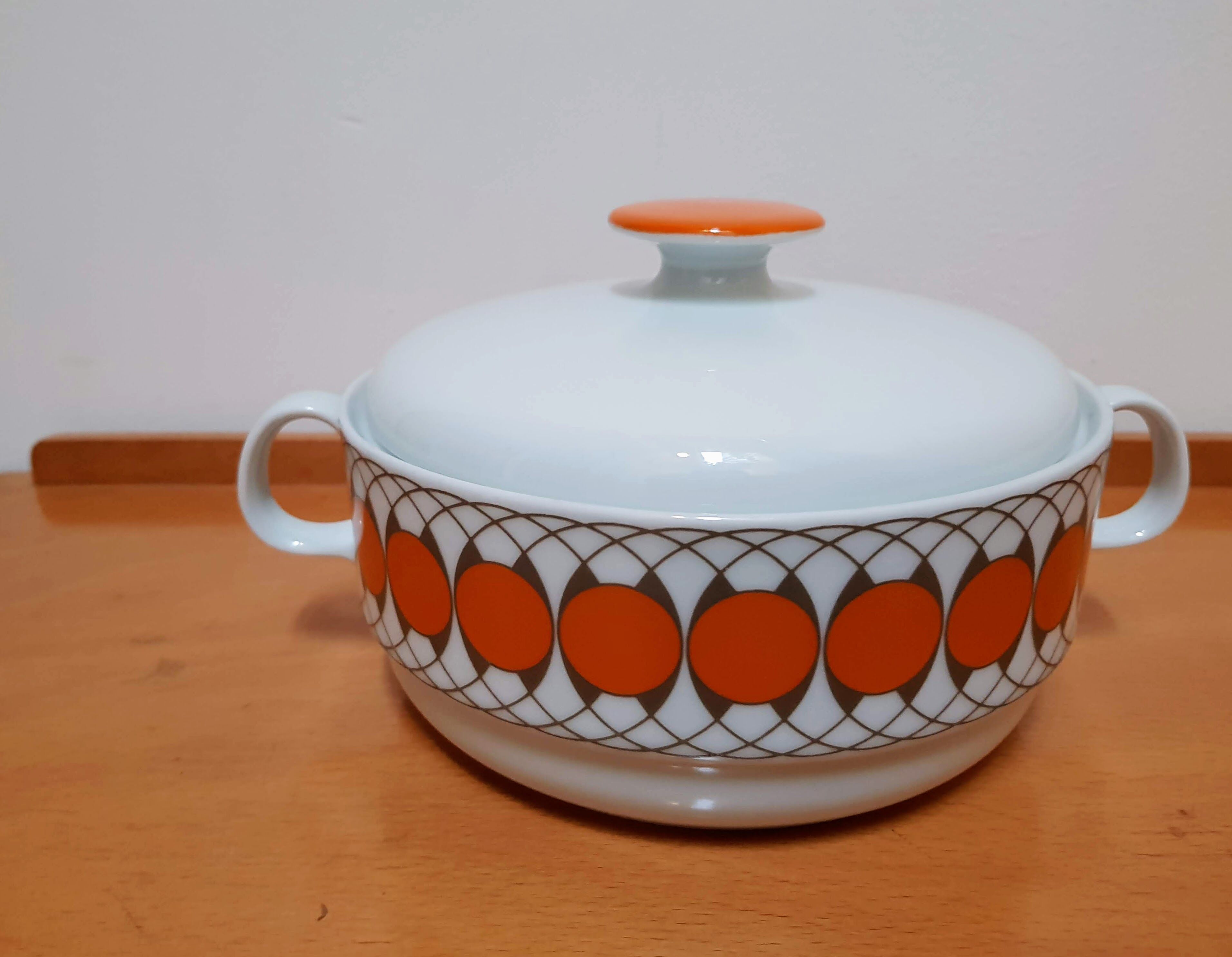 1970s Vintage Space Age Serving Dish Tureen by Bareuther Waldsassen