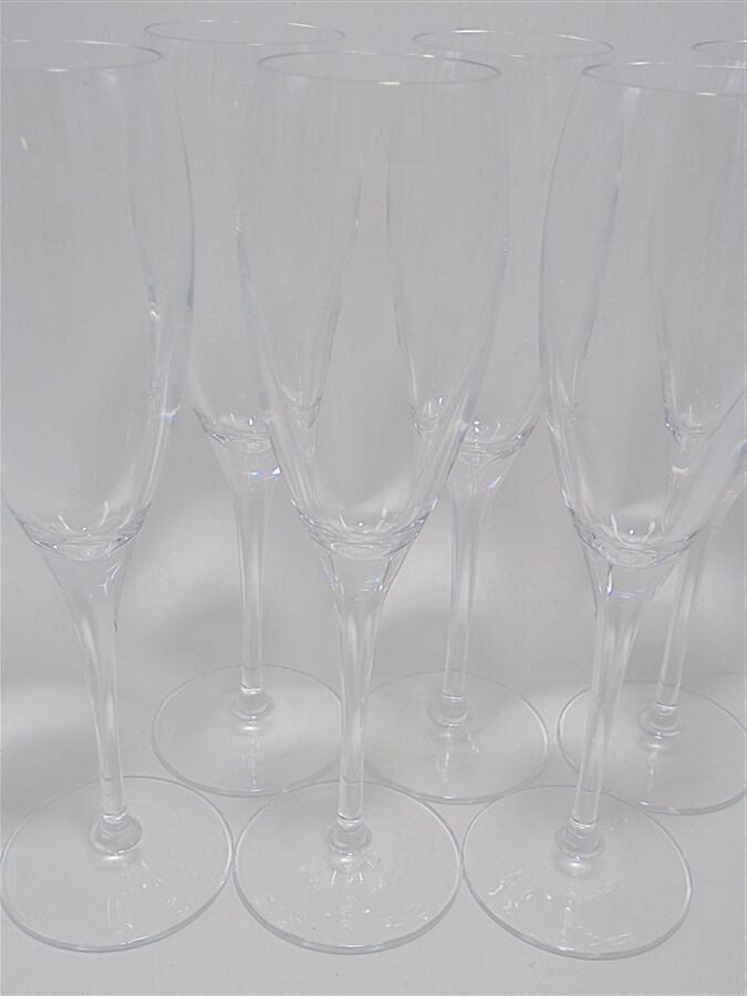 Set of 6 champagne flutes