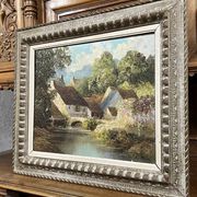 Hauck: oil on canvas depicting the surroundings of Chevreuse around 1940