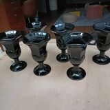 Black ice cream cups