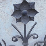 Wrought iron grid pair