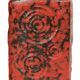 Set of 2 Red Fat Lava Vases Scheurich Jura West Germany