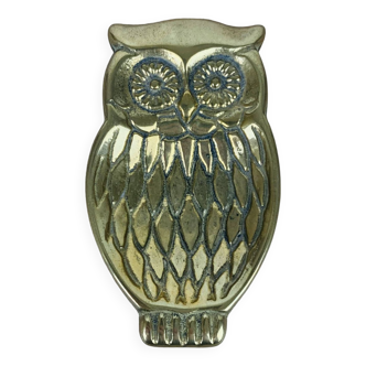 Pocket ring size owl/owl brass