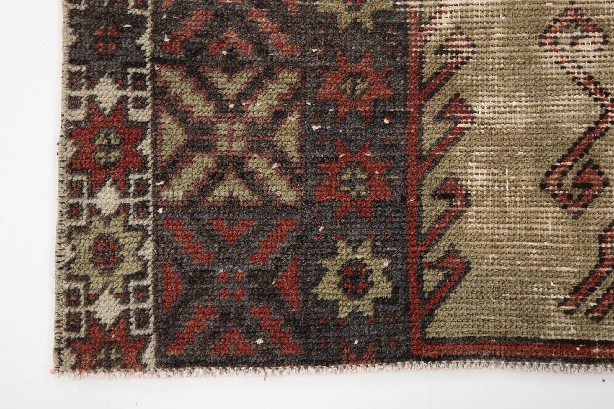 5x7 Classic Brown Red Handmade Vintage Rug, 151x214Cm SK 3054