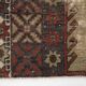 Tapis vintage classique fait main rouge marron 5x7, 151x214Cm SK 3054