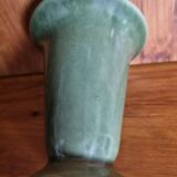 Small vintage vase in green ceramic