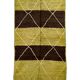 Hand-knotted low pile rug in vibrant earth tones by Anzal | 152 x 264 cm