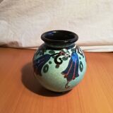 Paul Jacquet enamelled ceramic vase 1930