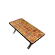 Midcentury coffee table in ceramic and cast iron