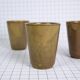 Three cups in stoneware Digoin