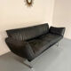 De Sede DS 140 midnight blue 3-seater vintage leather sofa 1980s design