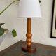 Modernist vintage wood lamp