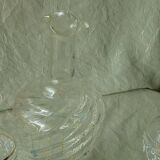 Enameled glass carafes bottles for perfume late 19th century