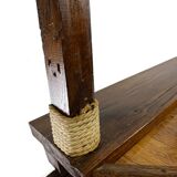 Vintage wooden high bar/counter/bar cabinet with cloche