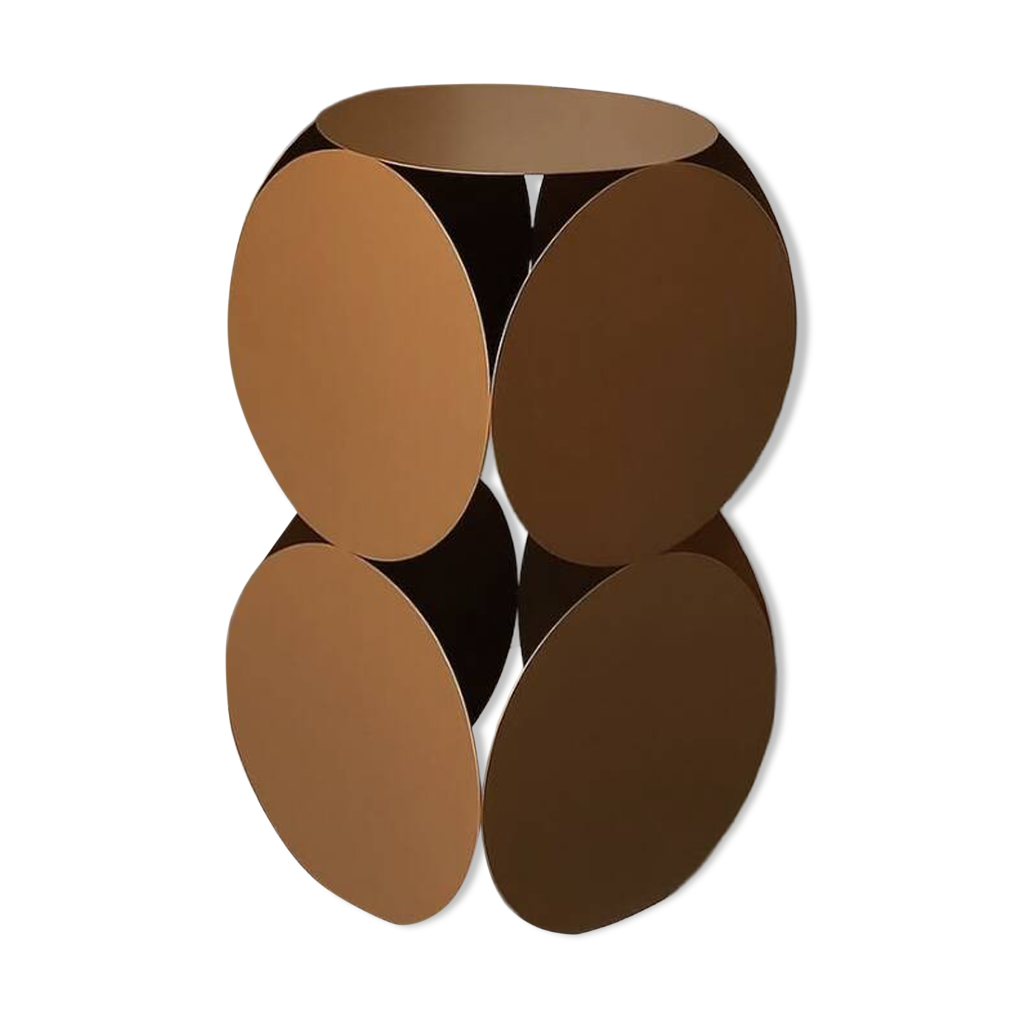 Sellette ou table d'appoint en métal bronze