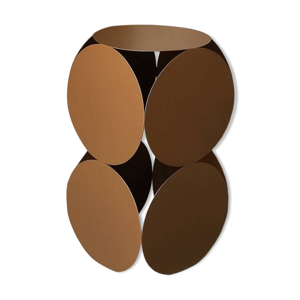 Sellette ou table d'appoint en métal bronze