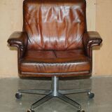 De Sede DS35 executive chair vintage leather Mid-Century Modern style