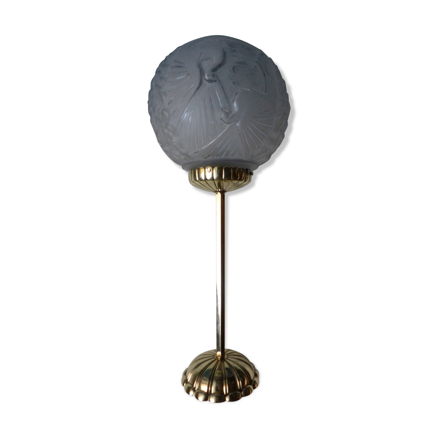 Suspension boule Muller frères Lunéville