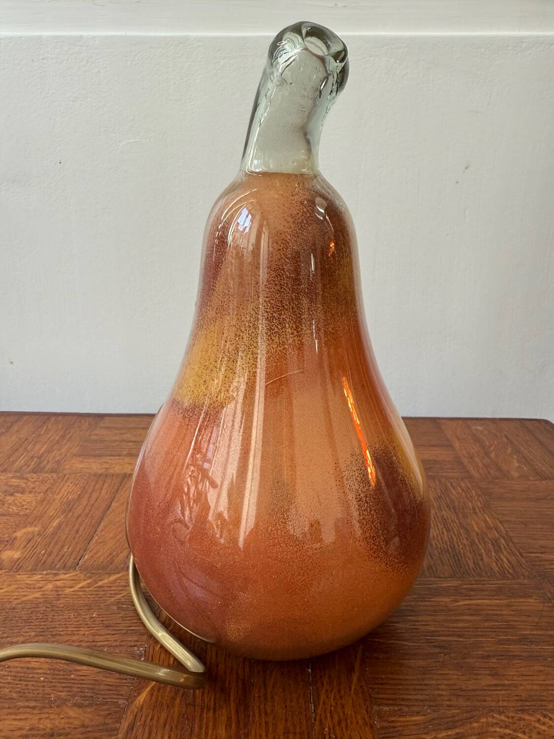 Lampe en verre en forme de poire