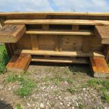 Rustic coffee table firm atmosphere