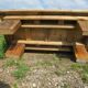 Rustic coffee table firm atmosphere