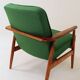 Mid Century Lounge Chair Vintage Moss Wool, Poland 1960