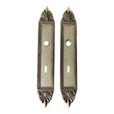 Pair of brass cleaning plates