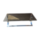 Vintage coffee table year 70 smoked glass and chrome steel