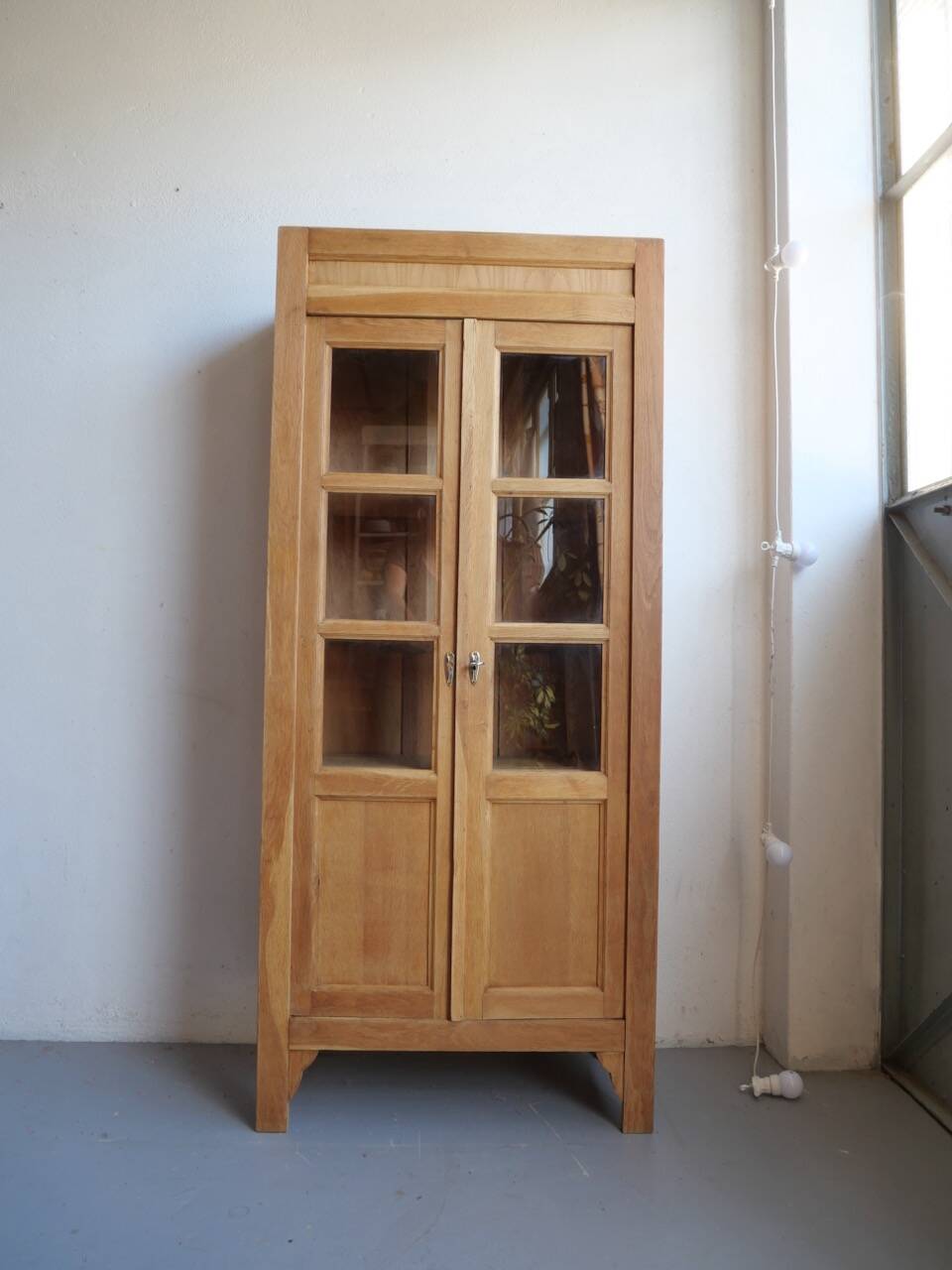 Renovated antique display cabinet