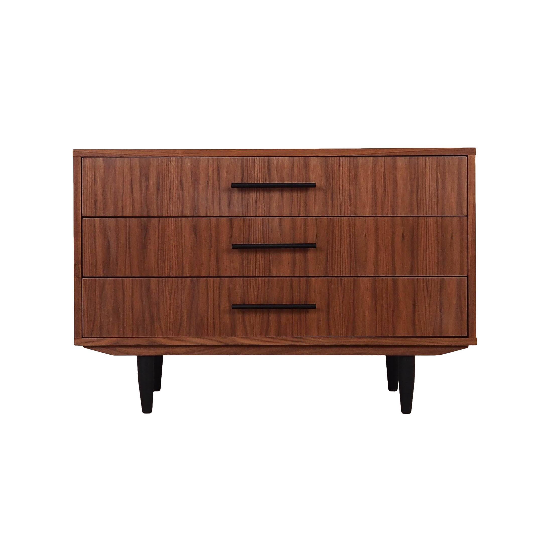 Walnut chest of drawers, Scandinavian design