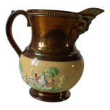 Old pitcher broc small carafe in Jersey earthenware 14.7 cm