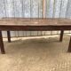 Rustic antique farmhouse table in solid oak with 1 drawer.