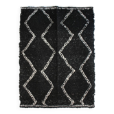 Tapis réversible en coton recyclé tissé main