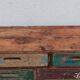 Original wooden chest of drawers with 15 mismatched drawers