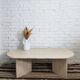 Travertine coffee table