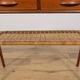 Mid Century Teak and Rattan Console Table by Søren Rasmussen, United Knigdo