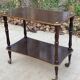 Desserte 2 plateaux vintage en palissandre