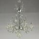 Venetian chandelier in colorless murano glass, 6 arms of light circa 1950